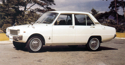 50 Jahre Mazda: Mazda Familia 1000 - Baujahr 1977. 
 
 
