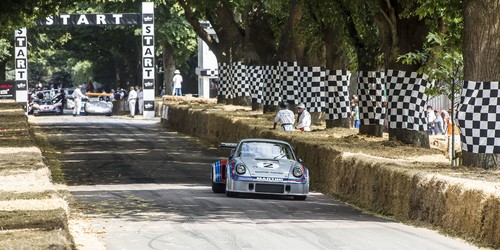 70 Jahre Porsche beim Goodwood Festival of Speed: Porsche 911 Carrera RSR Turbo von 1974.