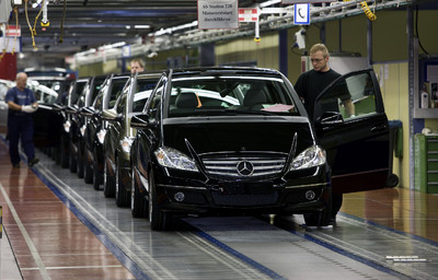 A- und B-Klasse von Mercedes-Benz werden im Werk Rastatt produziert.