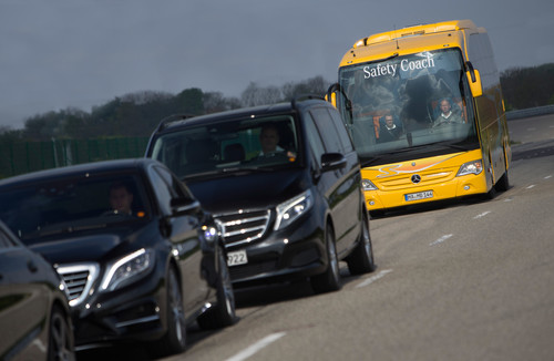 Active Brake Assist 3  für den Reisebus Mercedes-Benz Travego.