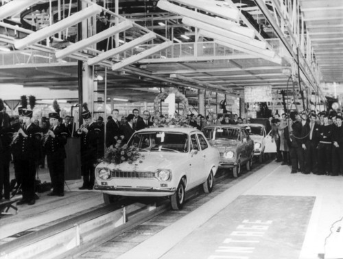 Am 16. Januar 1970 lief im Ford-Werk Saarlouis ein Escort als erstes Auto vom Band.