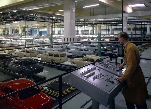 Amazon-Produktion bei Volvo in den 1960er-Jahren.