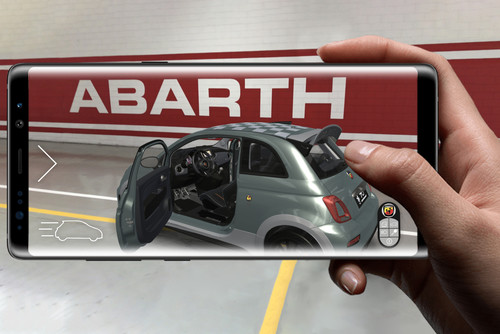 Augmented-Reality-App „Abarth AR 695&quot; 