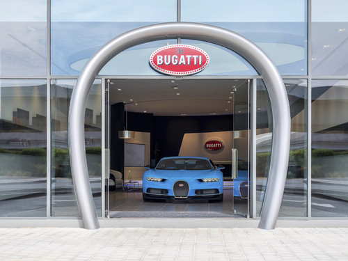 Bugatti-Showroom in Dubai.