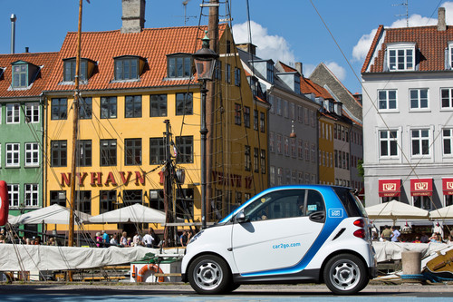 Car2go in Kopenhagen.