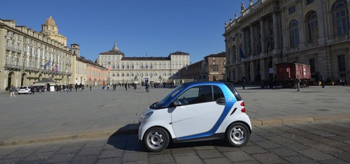 Car2go in Turin.