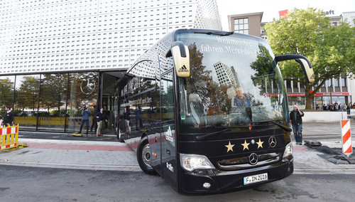 Der Mercedes-Benz Travego der Fußball-Weltmeister von 2014 kommt ins Museum.