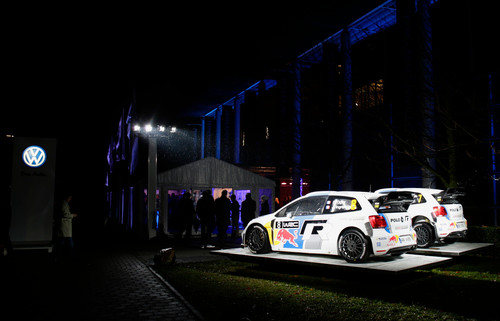 Ehrung der WRC-Meister: Die Meisterstücke Volkswagen Polo WRC.