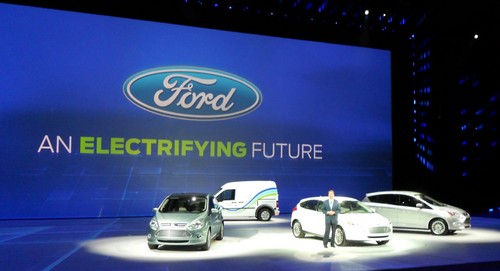 Elektro-Flotte von Ford.