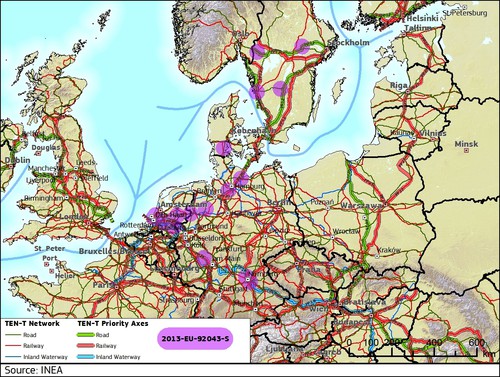 Europäisches Verkehrsförderprogramm Transeuropäische Netze (TEN-T).