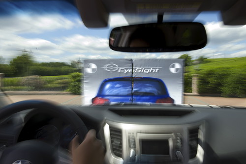 Eyesight nennt Subaru sein auf einer Stereokamera basierendes Fahrerassistenzsystem.