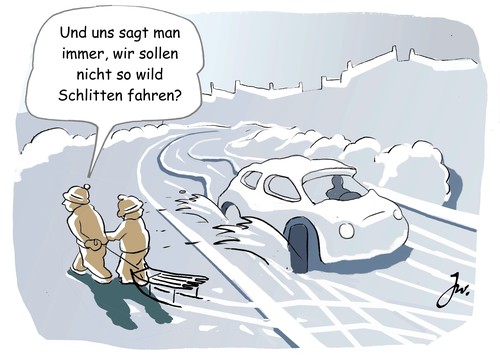 Fahren bei Eis und Schnee.
