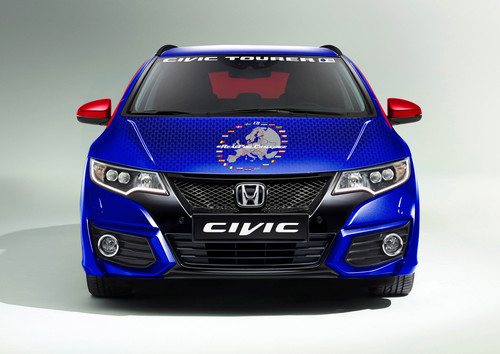 Fahrzeug für den Rekordversuch: Honda Civic Tourer 1.6 i-DTEC.