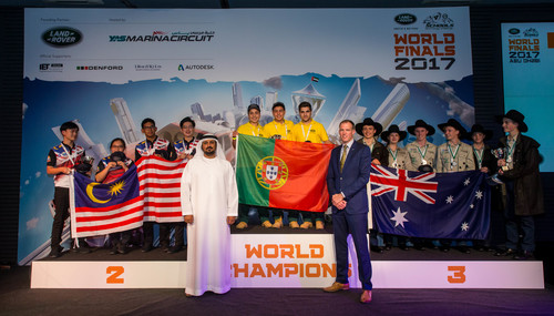 Finale der „Schools Technology Challenge 2017“ in Abu Dhabi: Portugal gewann vor Malaysia und Australien.