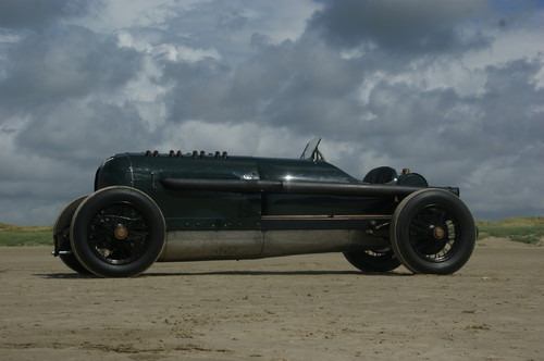 „Grünes Monster“: Opel 12,3-Liter-Grand-Prix-Rennwagen (1913).