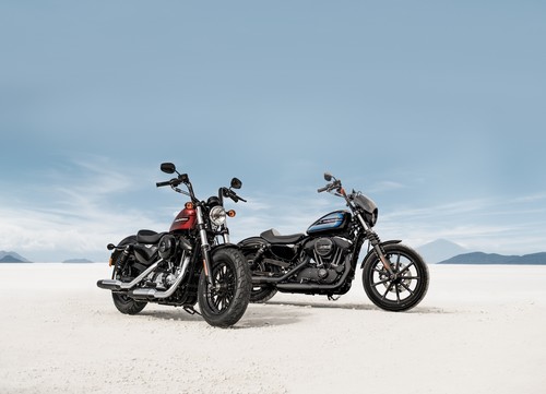 Harley-Davidson Forty-Eight Special (l.) und Iron 1200.