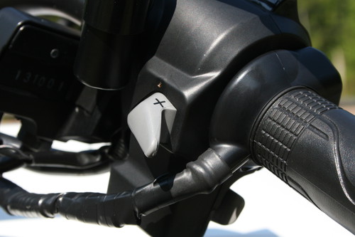 Honda CTX 700 N: Manueller Schalter für das DCT.