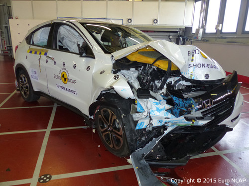 Honda HR-V im Euro-NCAP-Crashtest.