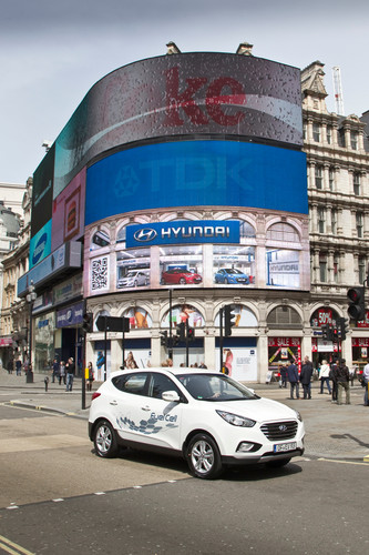 Hyundai ix35 Fuel Cell in London.