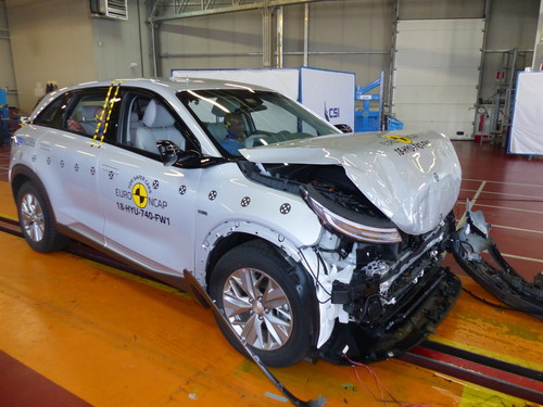 Hyundai Nexo im Euro-NCAP-Crashtest.