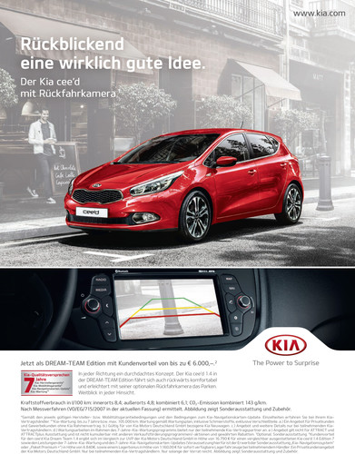 Kia-Kampagne für die Dream-Team-Editionsmodelle.