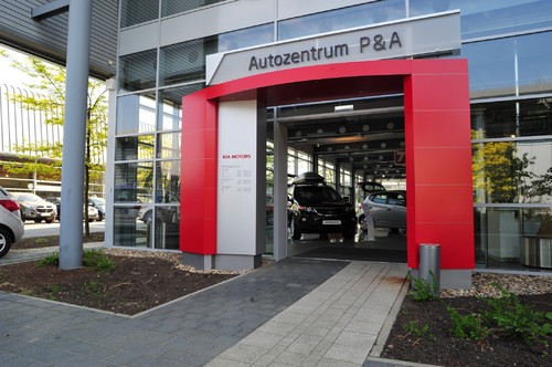 Kia-Partnerbetrieb Autozentrum P&A in Düsseldorf.