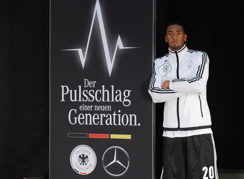 Mercedes-Benz dreht mit der Nationalmannschaft Spot für TV und Social Media. Jerome Boateng.
