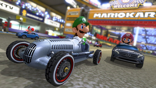Mercedes-Benz im Nintendo-Wii-U-Rennspiel „Mario Kart 8“.