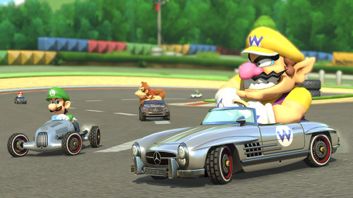 Mercedes-Benz im Nintendo-Wii-U-Rennspiel „Mario Kart 8“.