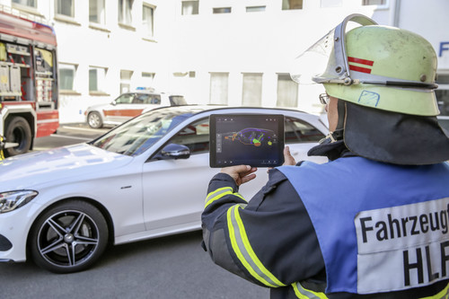 Mercedes-Benz Rescue Assist App.