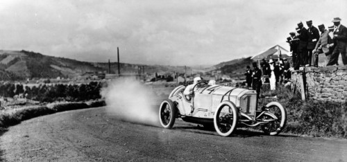 Mercedes-Grand-Prix-Rennwagen von 1914.