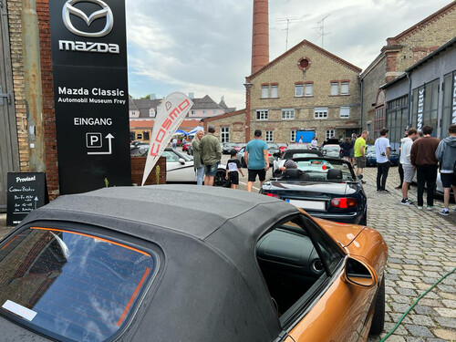 MX-5-Treffen am Mazda-Classic-Museum in Augsburg.