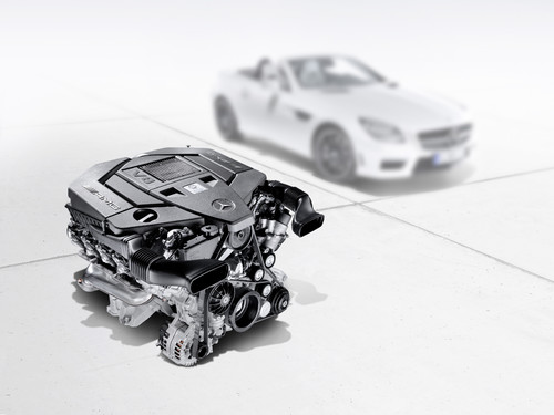 Neuer V8-Motor von AMG mit Zylinder-Abschaltung.