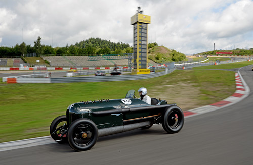 Opel &quot;Grünes Monster&quot; beim AvD-Oldtimer-Gran-Prix.