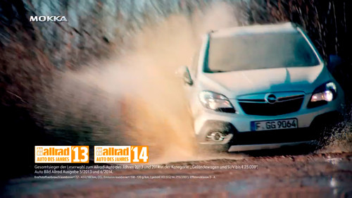 Opel Mokka im TV-Spot.