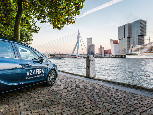 Opel Zafira auf dem „#ConnectedRoadTrip“,