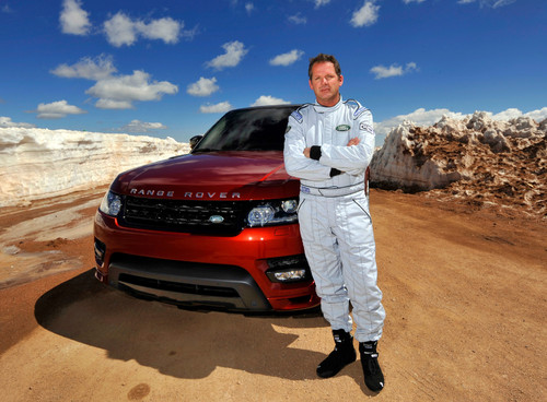 Paul Dallenbach und sein Range Rover Sport am Pikes Peak.