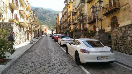 Porsche GTS Experience Targa Florio Revival 2015: Porsche GTS Familie in Collesano