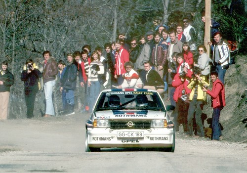 Rallye-Weltmeister: Walter Rörl im Opel Ascona B 400 (1982).