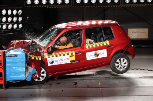 Renault Clio Mio im Latin NCAP Crashtest.