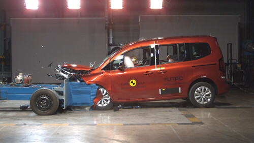 Renault Kangoo im Euro-NCAP-Crashtest.