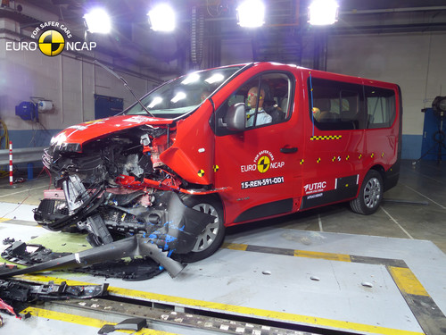 Renault Trafic im Euro-NCAP-Crashtest.