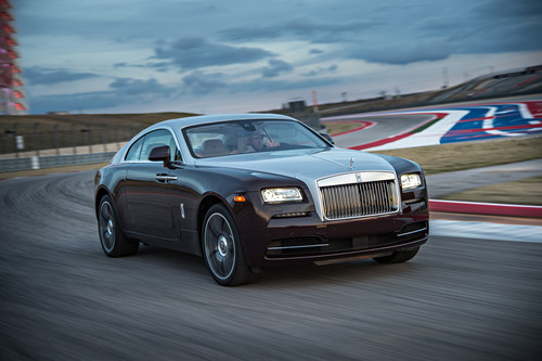 Rolls-Royce Wraith auf der Rennstrecke.