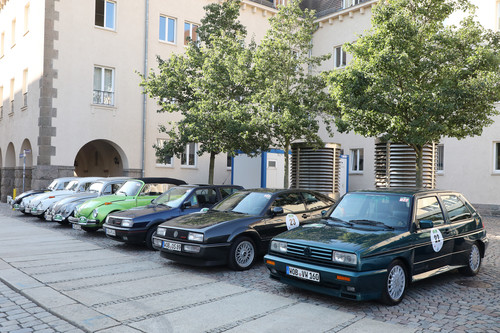 Sachsen Classic 2018: Volkswagen Classic brachte insgesamt acht Klassiker an den Start.