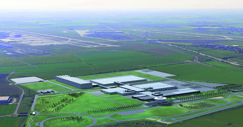So wird das Porsche-Werk in Leipzig Ende 2013 aussehen, wenn dort auch der Macan produziert wird.