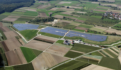 Solarpark bei Ulm.