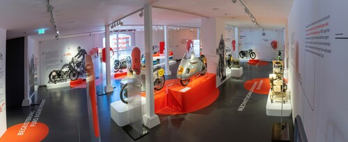 Sonderausstellung „Innovation. Wagemut. Transformation. 150 Jahre NSU“ im Audi-Forum Neckarsulm.