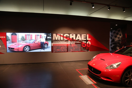 Sonderausstellung „Michael 50“ im Ferrari-Museum in Maranello.