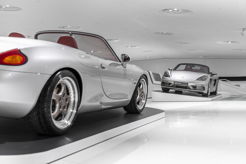 Sonderschau „25 Jahre Boxster“ im Porsche-Museum in Stuttgart.
