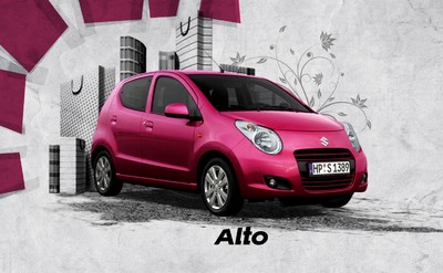 Suzuki nutzt das Sponsoring zu einer Werbekampagne für den Alto. 
